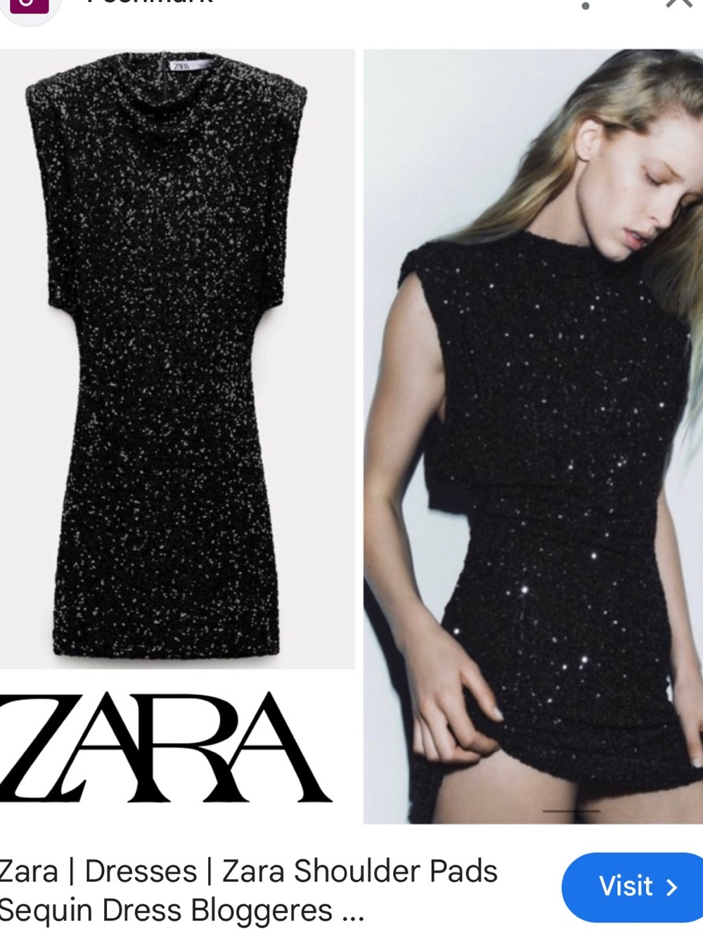 Zara Sequin Short Dress